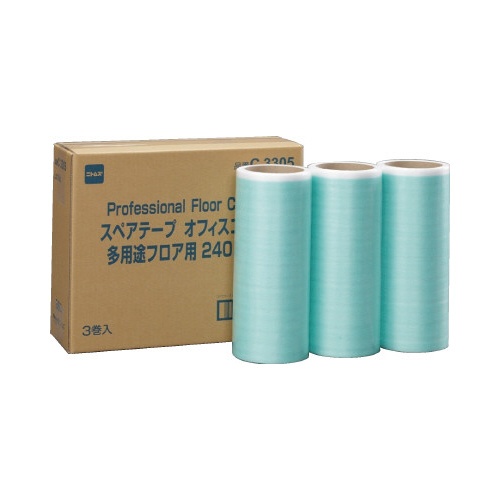 ニトムズ コロコロ 多用途フロア用 スペアテープ テープ幅240mm×30周巻 3巻入 C3305