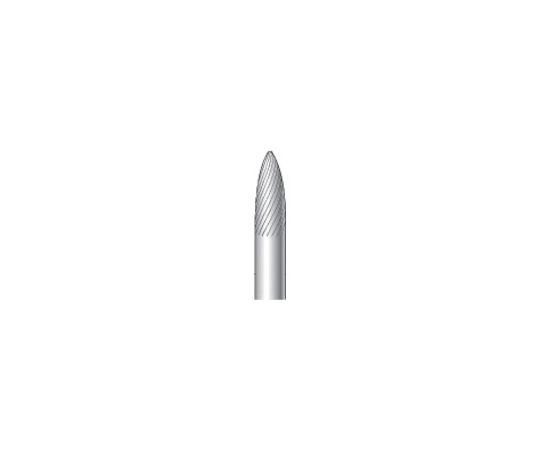 ナカニシ チタンコート超硬カッター 砲弾(シングルカット)刃径6mm刃長16mm 21611 1本