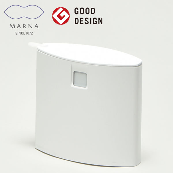 ゴミ箱 ダストボックス ふた付き 蓋付き おしゃれ スリム コンパクト サニタリー トイレ掃除用品 トイレ掃除用具 トイレ掃除道具 縦型 デザイン 見えない 隠す 収納 薄型 インテリア雑貨 北欧風( マーナ smart スマート トイレポット ホワイト )