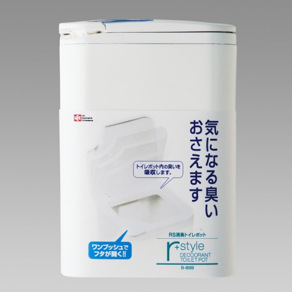 r+style 消臭 トイレポット ホワイト (サニタリーボックス) [キャンセル・変更・返品不可]