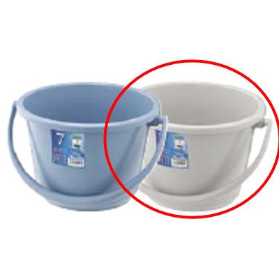 ベルク 広口バケツ ライトグレー 9WB/プロ用/新品 /小物送料対象商品